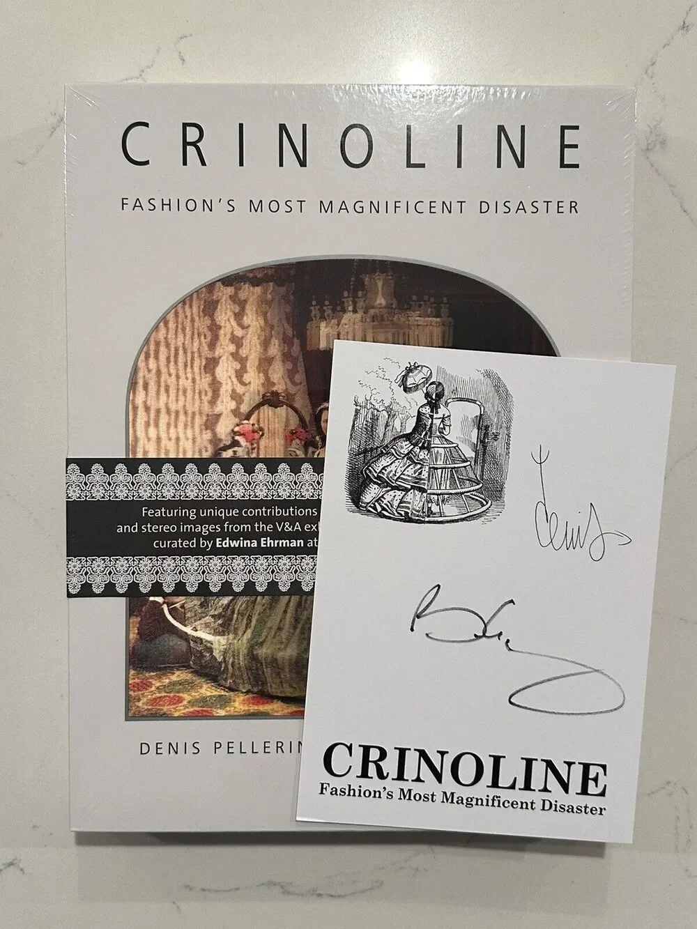 Crinoline Hard Back by Denis Pellerin, Brian May-QUEEN Rare Signed sealed Auto
